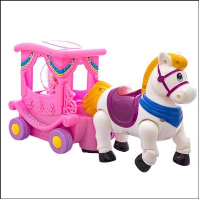 "Horse Carriage Doll (Battery Operated)-06 - Click here to View more details about this Product
